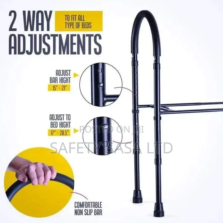 Bed Side Rail Assist & Height Adjustable Grab Bar