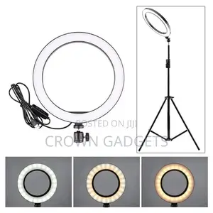 Wuzhi 10 Inch Ring Light With Stand and Phone Holder