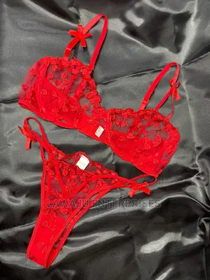 Red Bra Panty Quality Lingerie Lace Set