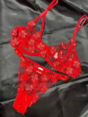 Sexy Floral Lace Bra Pantie Lingerie Set Size M L