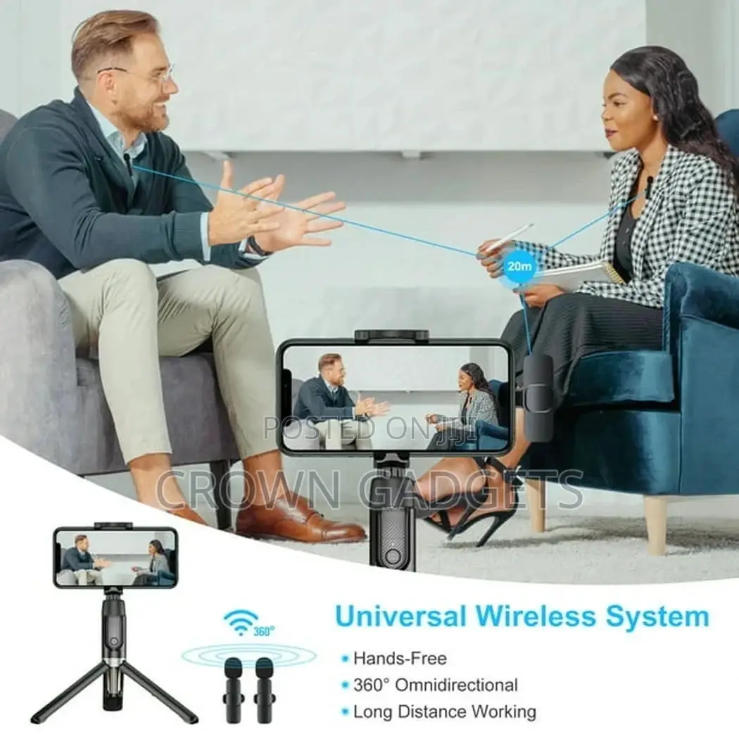 Dual Wireless Microphone for Phone/ iPhone