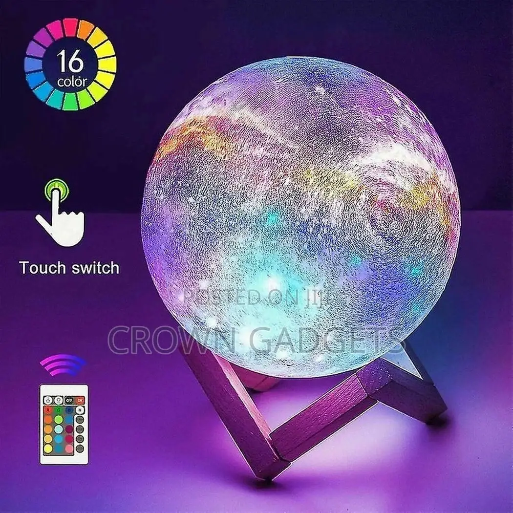 Multi Colour Personalised Moon Lamp