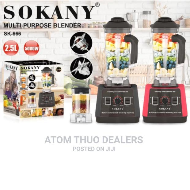 2.5 Litres 2 in 1 Sokany Commercial Blender 5000 Watts  - main view