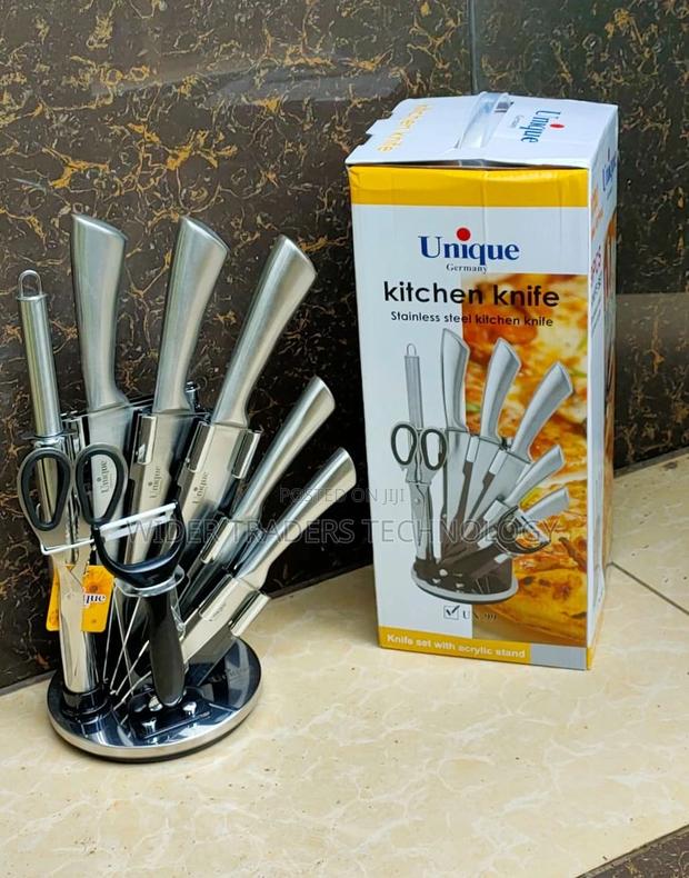 UNIQUE Stainless Steel Knife Set - main view