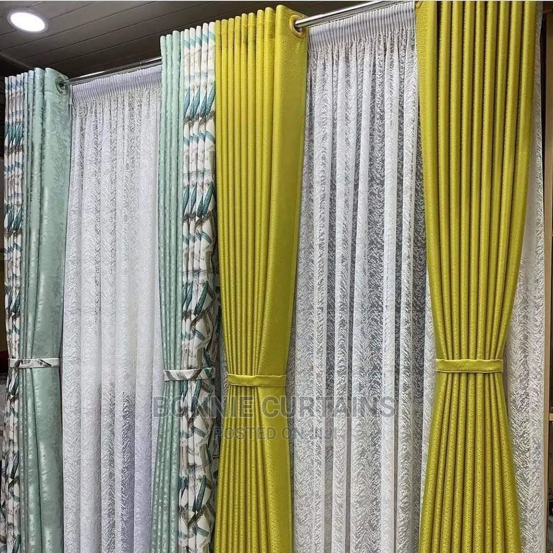 Mix Colors Curtains and Sheers With Rings