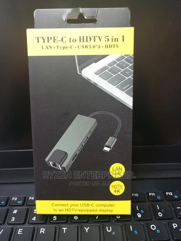 Usb-c 5 In 1 With Ethernet Adapter