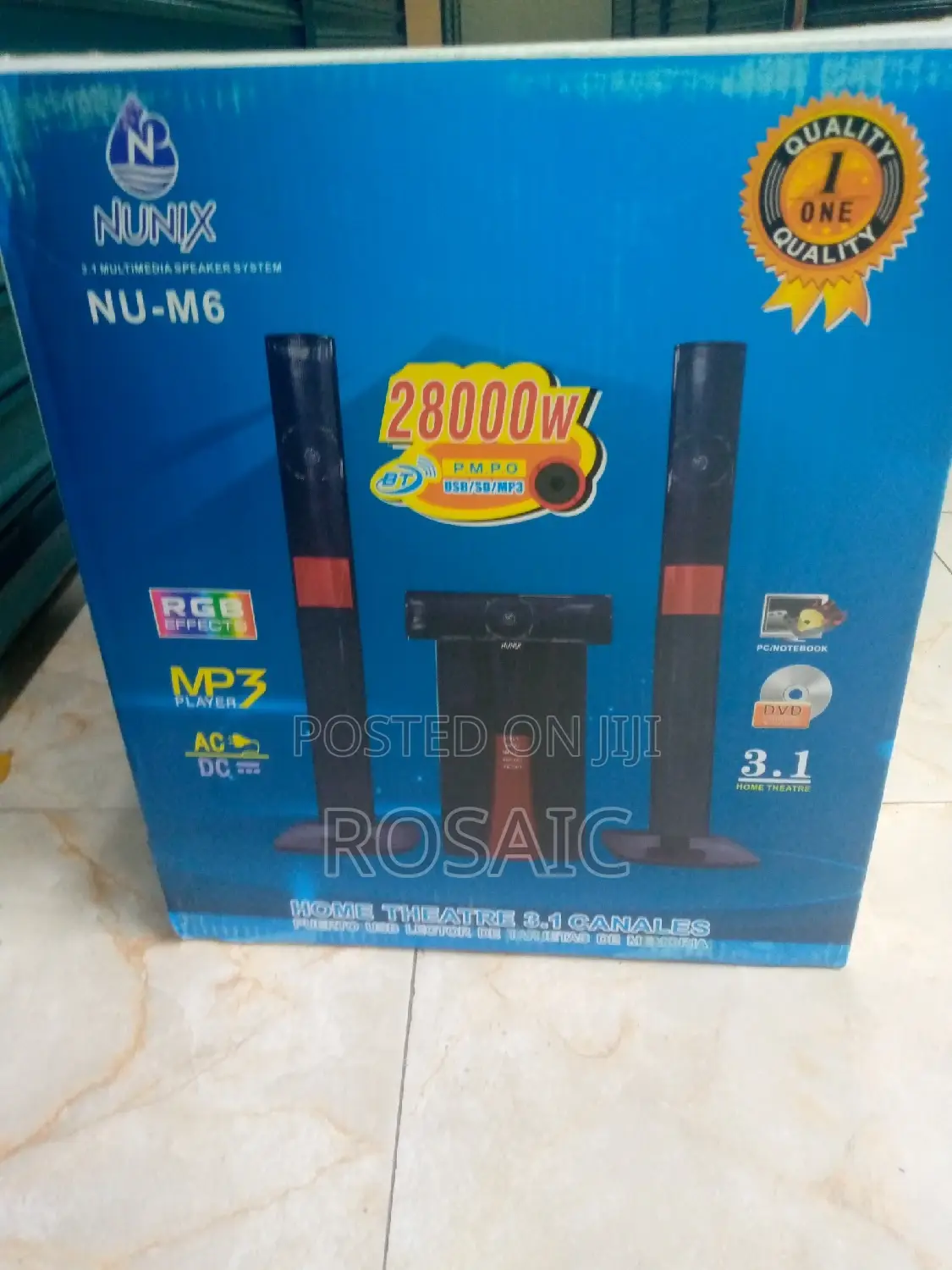 3.1CH Nunix M6 28000 Watts Home Theatre
