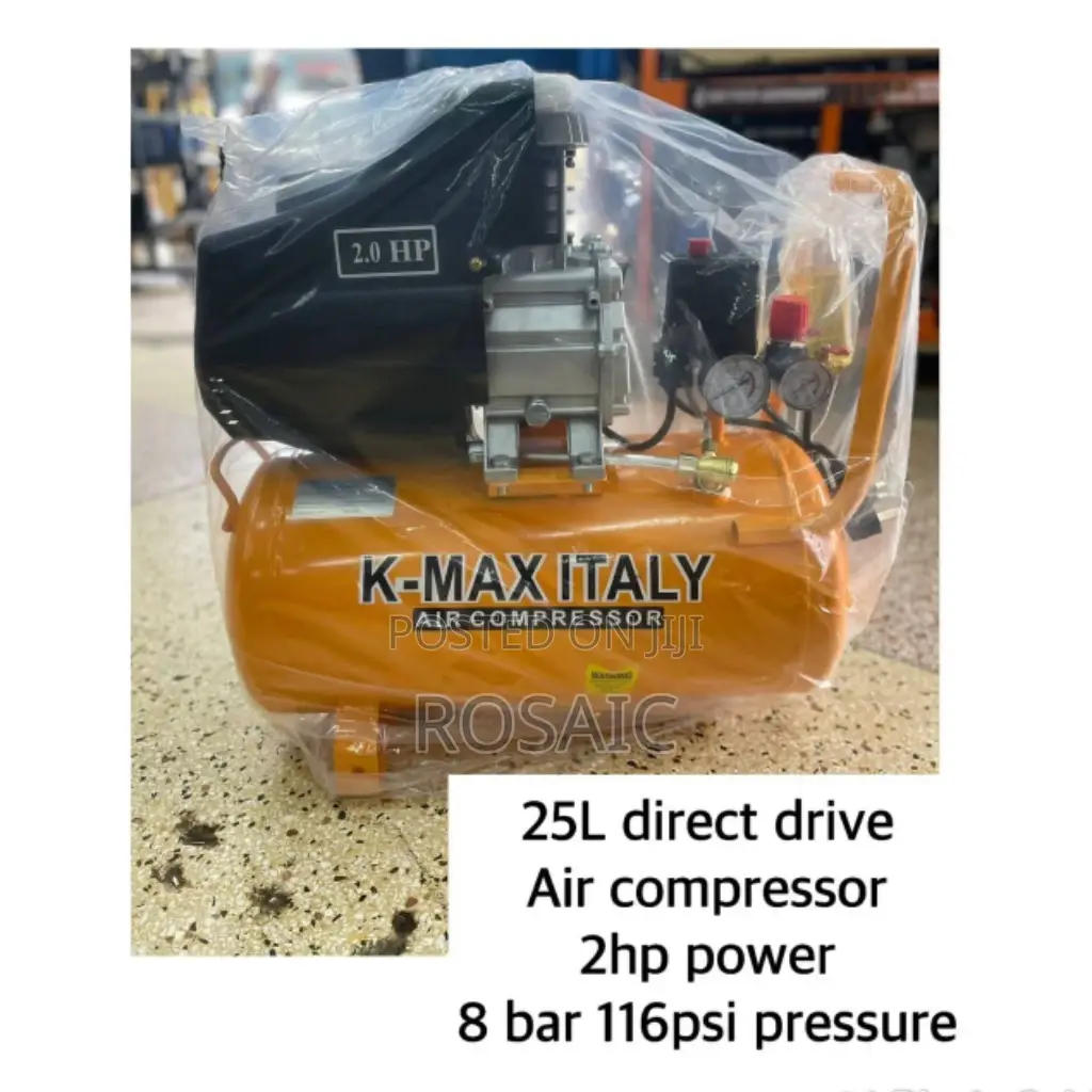 25L Air Compressor 2hp Power 8bar Pressure
