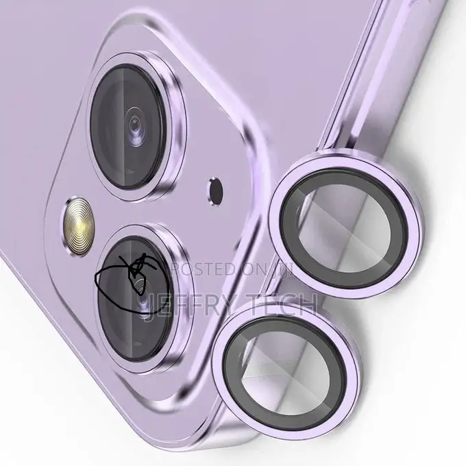 iPhone 14 / 14 Plus Camera Lens Glass Full Film(Light Purple