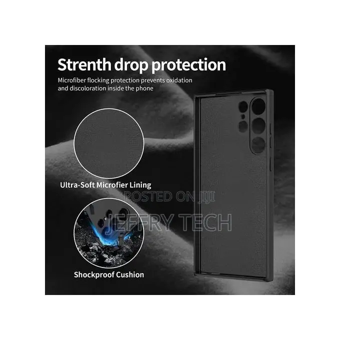 Silicone Rubber Shockproof Cover for Samsung Galaxy S23 Ultr