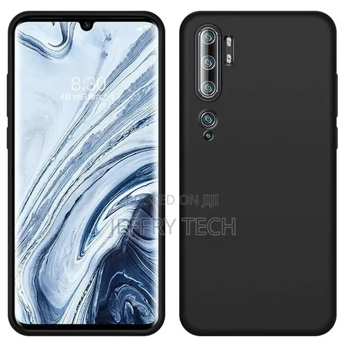 Xiaomi Mi Note 10 Case, Slim Liquid Silicone Soft Gel Rubbe