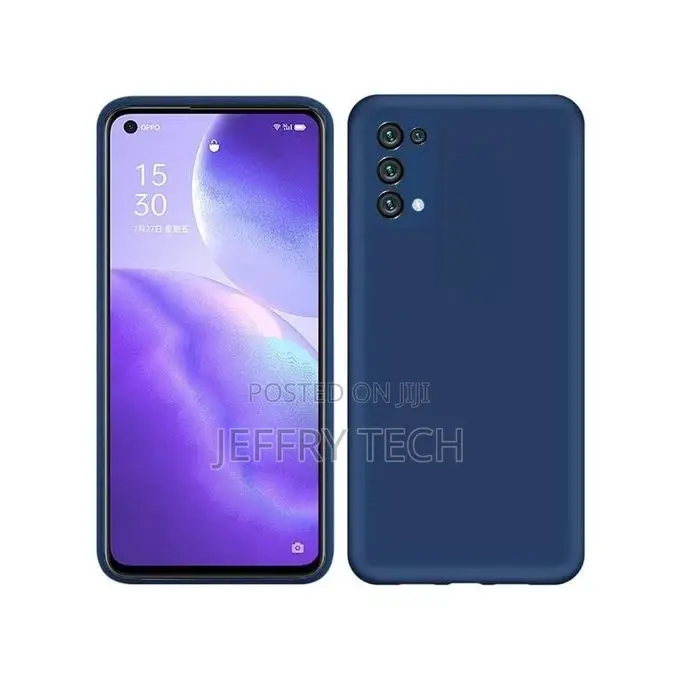 OPPO Reno 5 5G Case, Soft Silicone Rubber Shockproof Anti-Sc