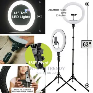 18" Cordless Ring Light Kit for Smartphones