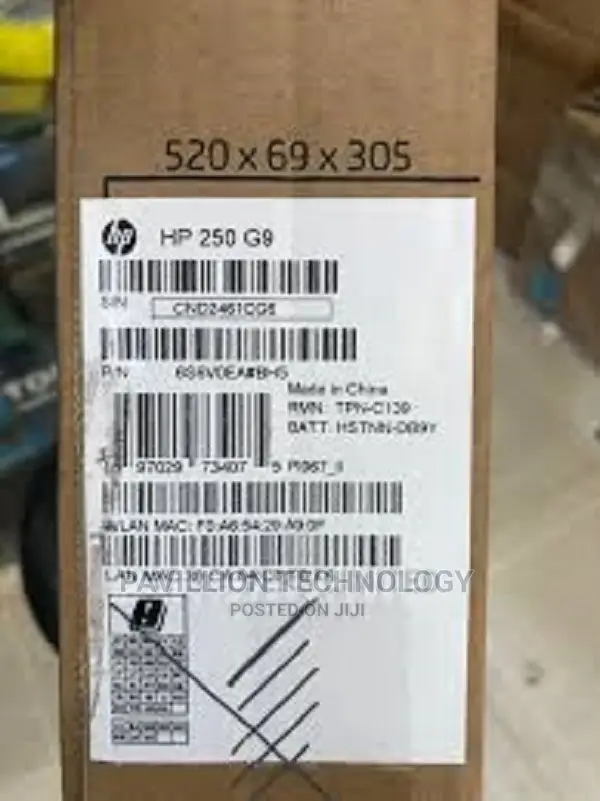 New Laptop HP 250 G8 8GB Intel Core I7 SSD 512GB