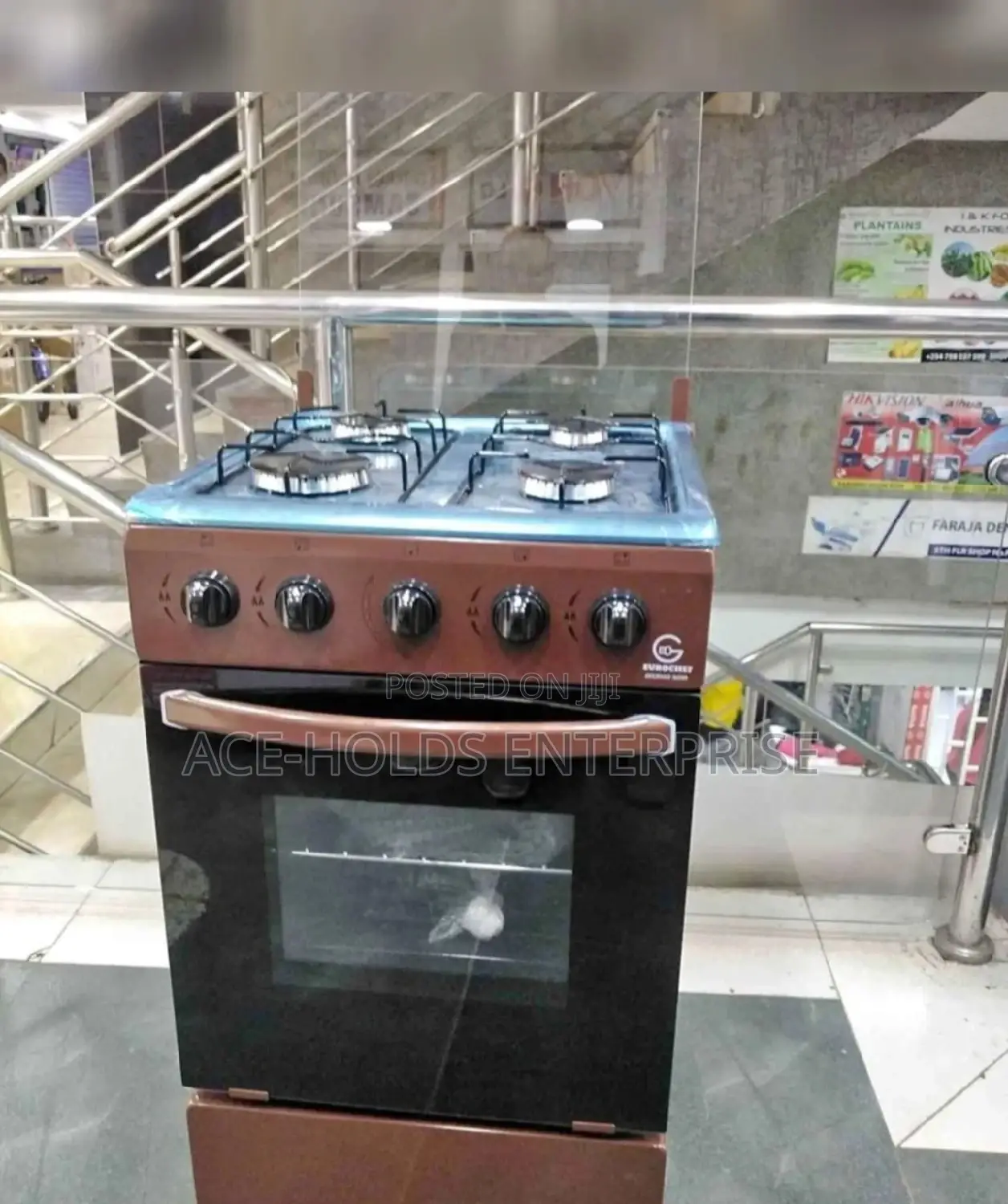 Eurochef 4 Gas Standing Cooker With Gas Oven
