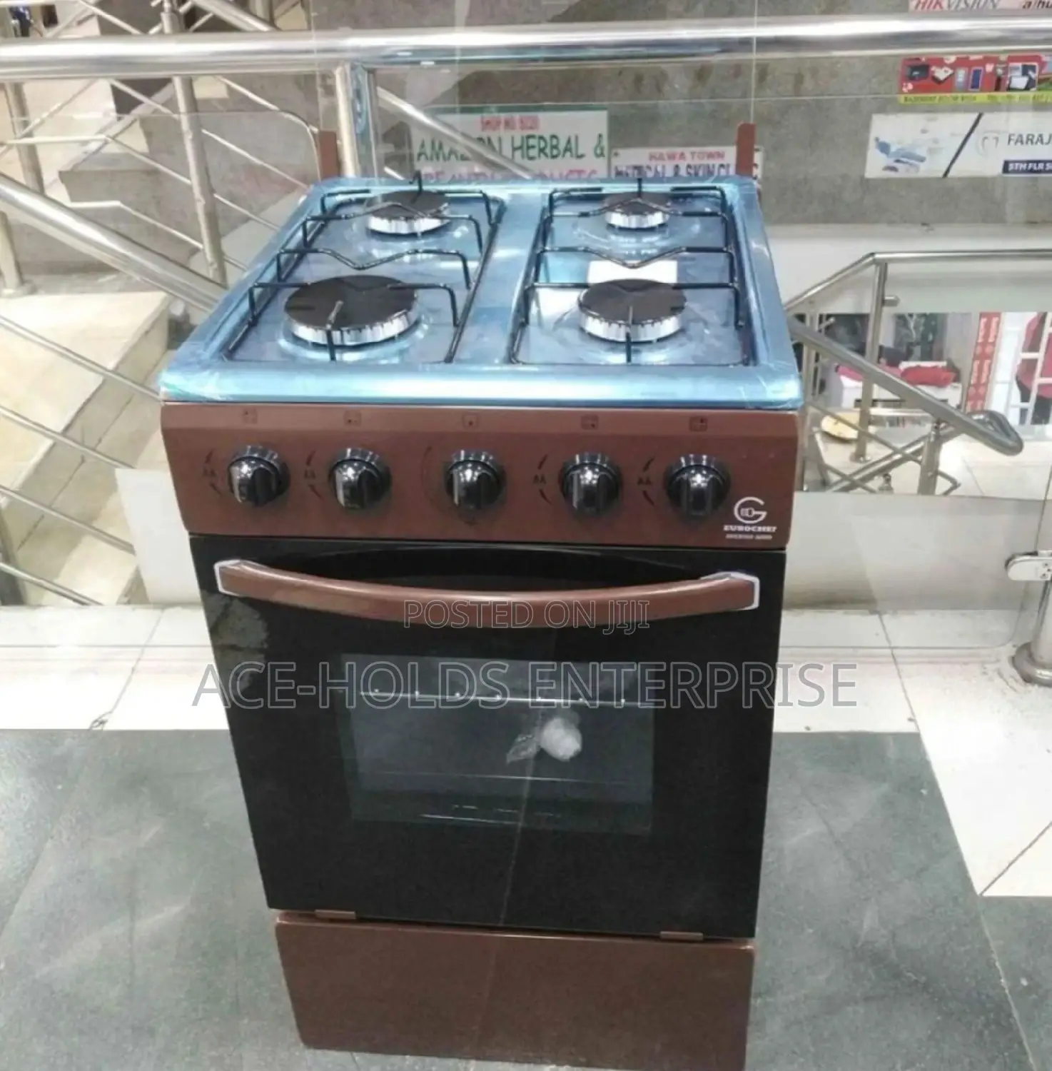 Eurochef 4 Gas Burner Standing Cooker With Gas Oven