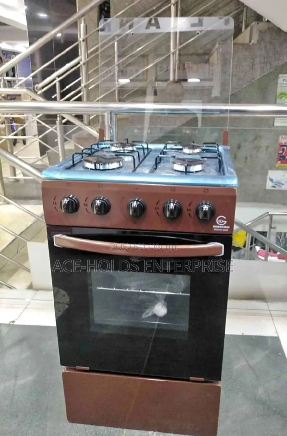 Free Standing Eurochef 50*55cm Oven Cooker-4 Gas+Gas Oven