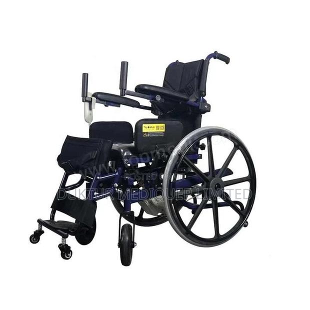 Rehab Standing Electric Wheelchair Convertible to Manual - thumbnail 3