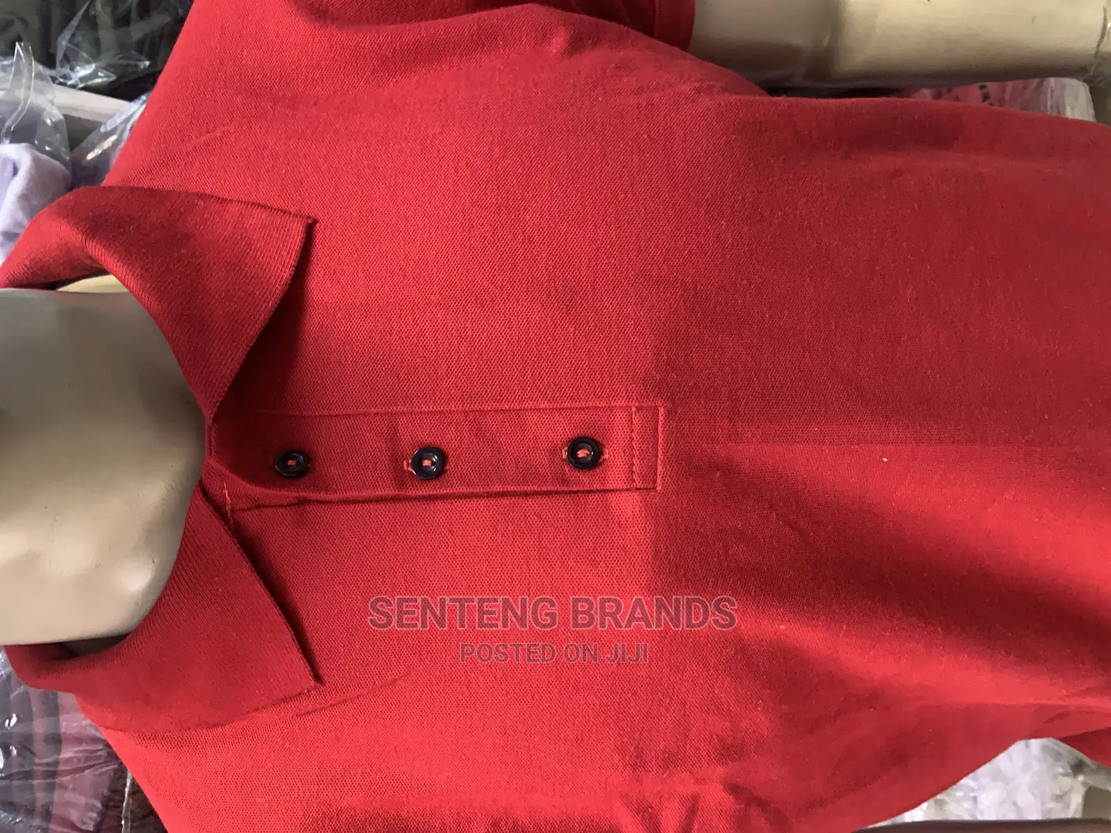 Red Plain Polo Tshirt