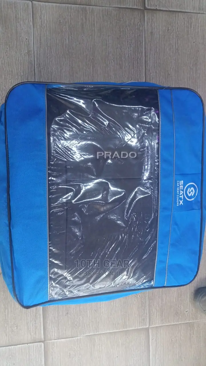 Prado 150 Seat Covers Leather Black