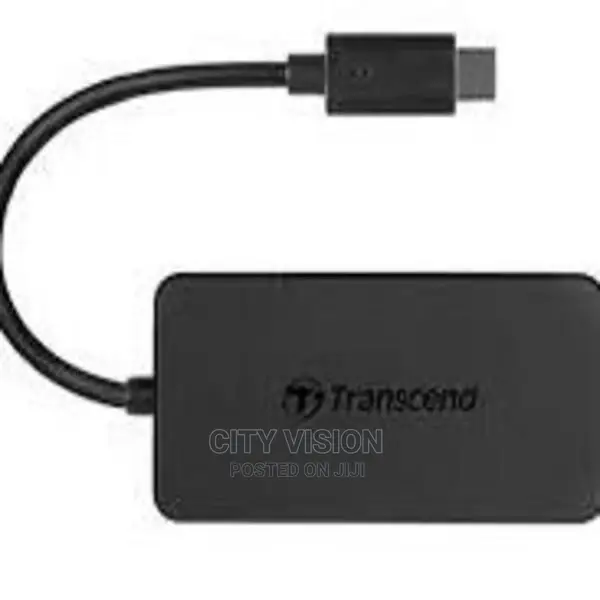 Transcend 4-Port HUB USB 3.1 Gen 1 Type C, Black - TS-HUB2C