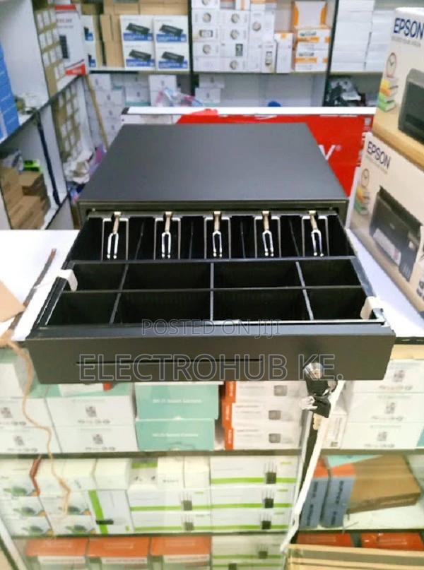 Top Geniun 5 Tray Cash Drawer Available.Black