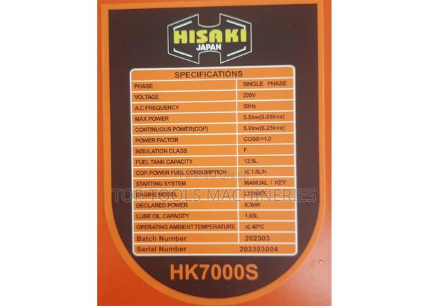 Hisaki 6.88kva Japan Open Diesel Generator - thumbnail 2
