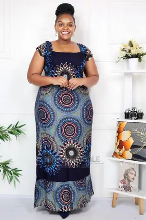 African Print Long Dress/Traditional Wedding Dress