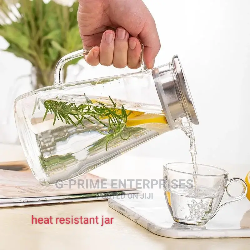 Borosilicate Glass Jar Pitcher