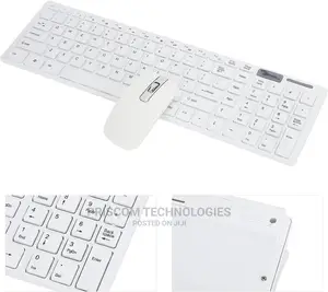 White Wireless Keyboard and Mouse, Wireless Keyboard Mouse