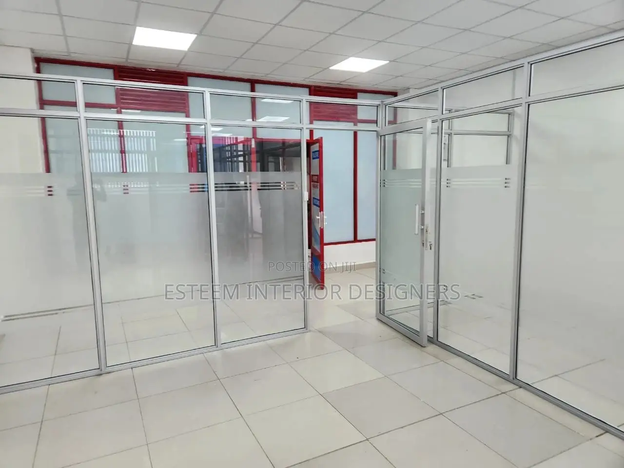 Office Partitioning With Glass and Aluminium