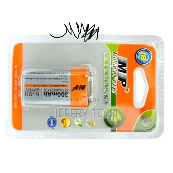 Multiple Power 9V Volt Li-Ion Ni-Mh Rechargeable Battery Pac
