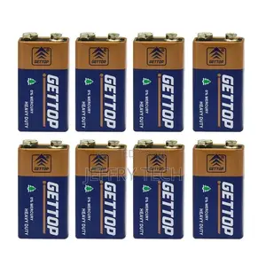 Gettop 9V Heavy Duty Battery 6F22 Camera Toys Thermometer