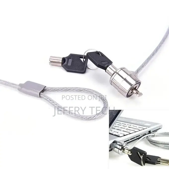 Computer Laptop Notebook PC Security Cable Lock Two Keys Ant