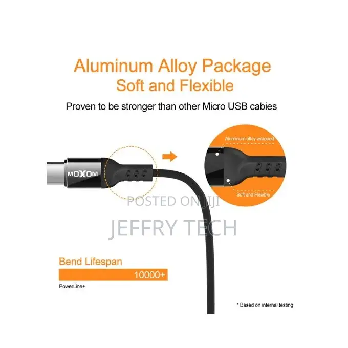 Moxom USB C Mobile Phone Cable Fast Charging Type C Cable