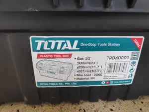 Tool Box 20" Total Big Plastic Toolbox 20 Inch Strong Good Quality