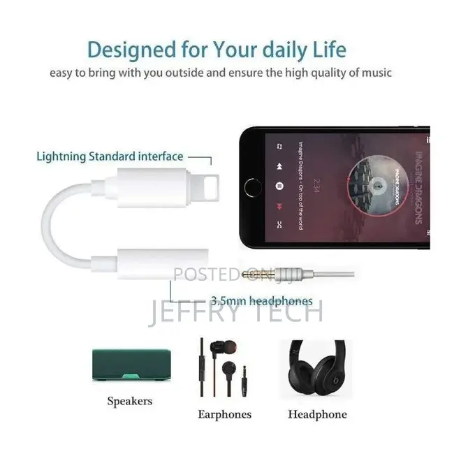 Generic Apple Lightning to 3.5mm Headphone Jack Adapter