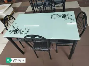 4 Seater Glass Dinning Table