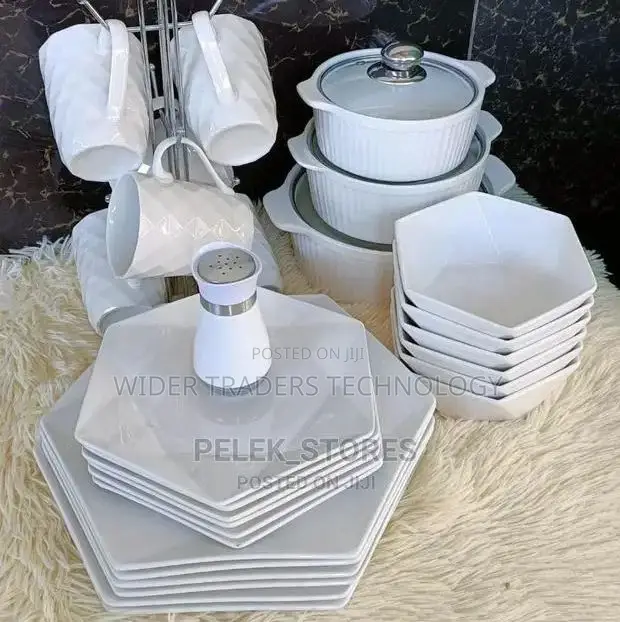 30 Pieces Hexagonal Dinner Set