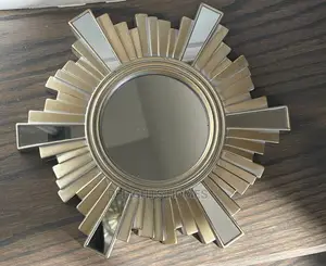 *25cm Sun Shape Gold or Silver Decor Mirror