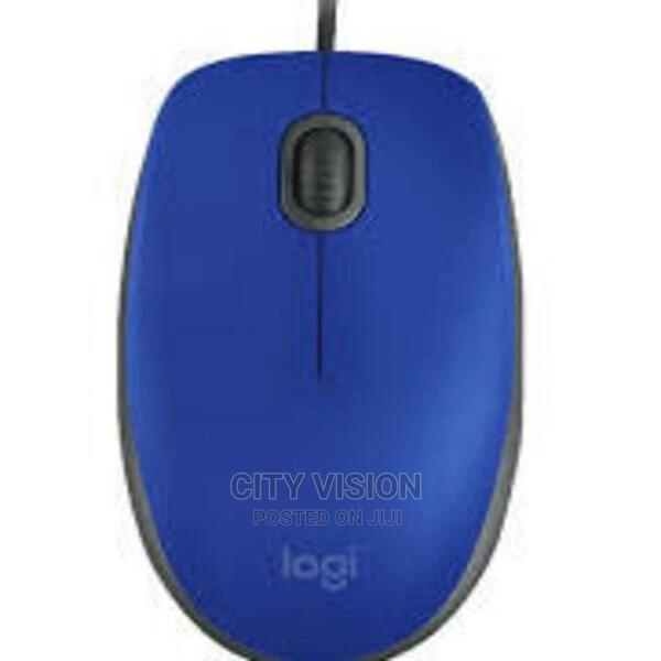 Logitech USB Silent Mouse M110 - Blue - main view