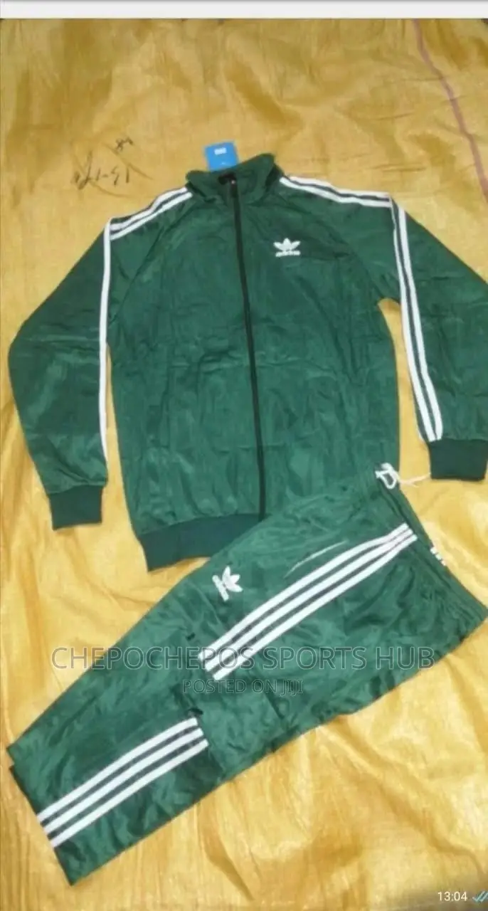 Green Adidas Track Suit