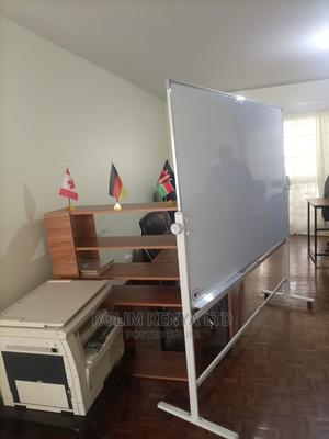 Single Sided Whiteboard 5ftx4ft With Wheeled Stand - thumbnail 2