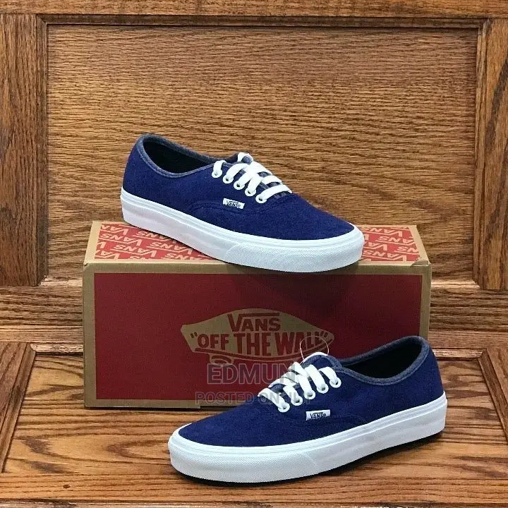 Blue Off the Wall Vans