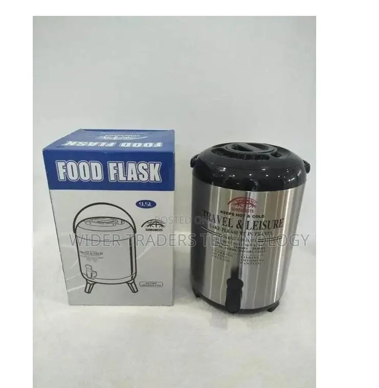 9.5 Litres Stainless Steel Vacuum Insulated Food Flask**