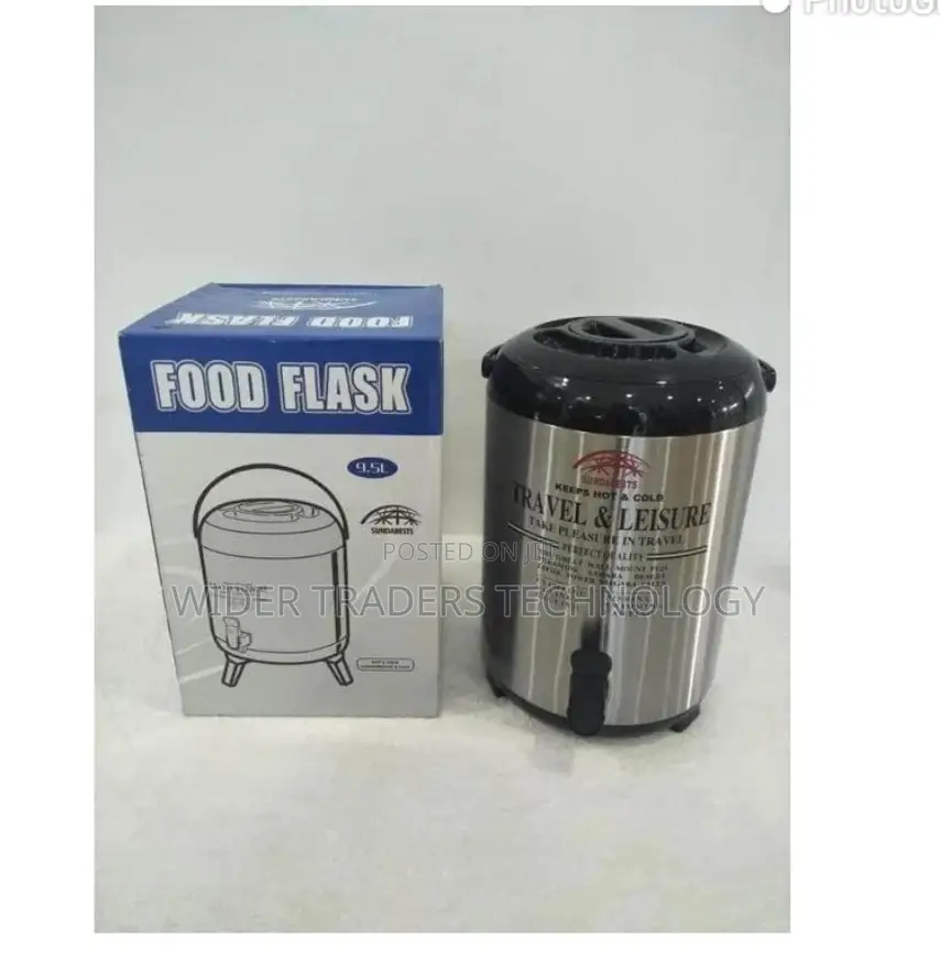 9.5 Litres Stainless Steel Vacuum Insulated Food Flask**