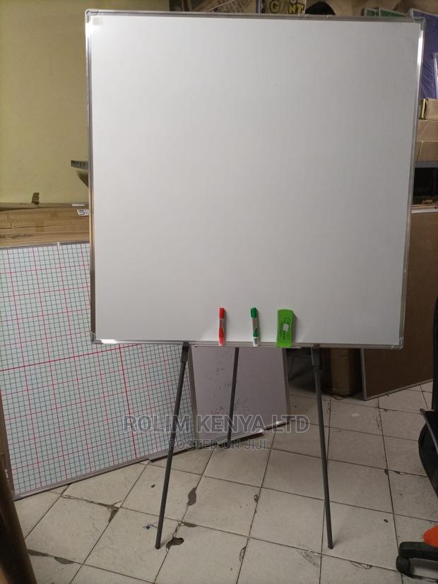 Whiteboard 4ftx4ft With Metallic Tripod Whiteboard Stand - main view