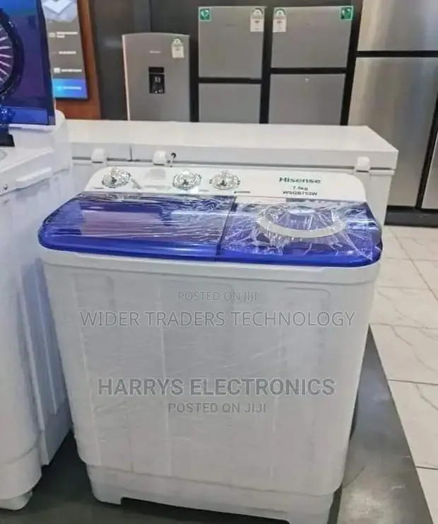 Hisense Wsqb753w - 7.5kg Twin Tub Top Load Washing Machine