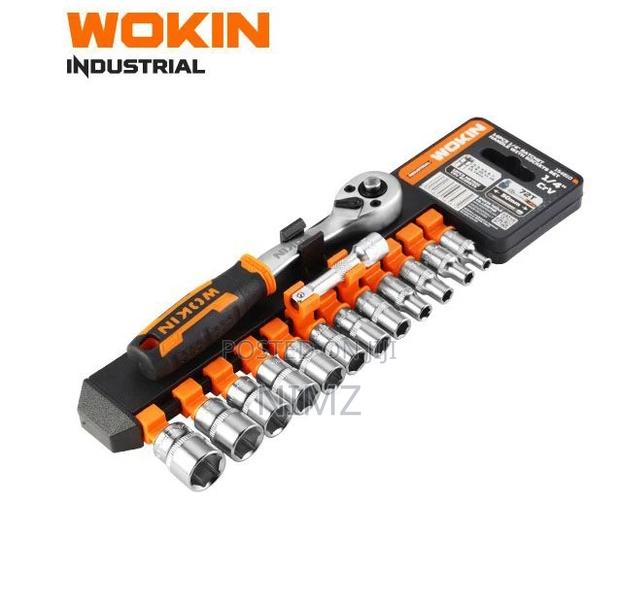 Wokin 14pc 1/2" Ratchet Handle With Socket Set - main view