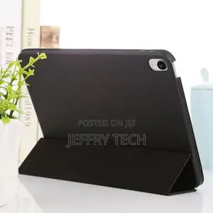 3-Fold Smart Leather Case for iPad Mini 6-Black